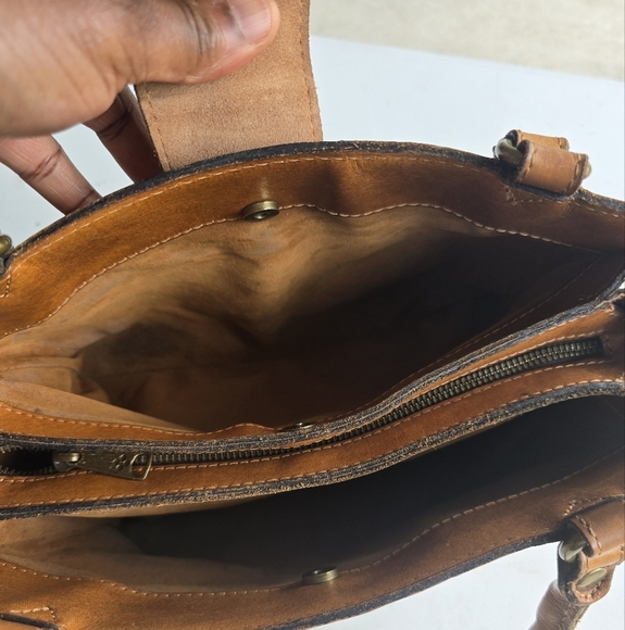 Patricia Nash Satchel Rienzo Women  Florence Leather Brown Designer Embossed - Picture 13 of 16